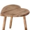 Vintiquewise Decorative Antique Heart Shaped Natural Wooden Accent Stool, Classic Room Decoration QI004379 - alternate 2